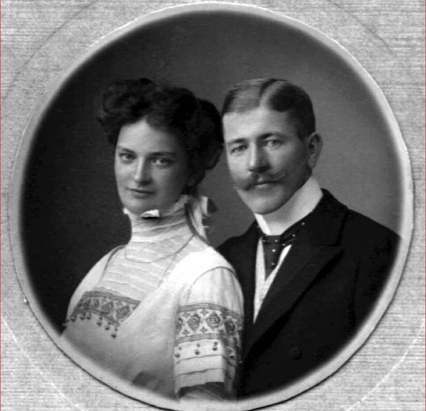 Fritz Pohl mit Braut
